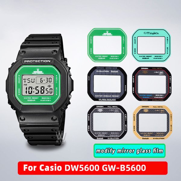 Film de verre miroir spécial pour mol DW-5600 GM-5600 montre GW-B5600 film trempé film de verre miroir accessoires bracelet homme
