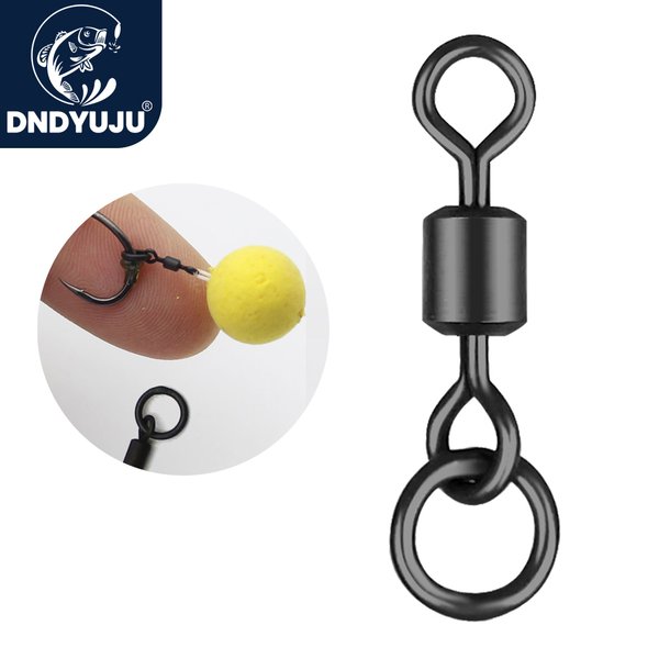 DNDYUJU 50-100 pièces noir mat pêche carpe émerillons pêche Chod cheveux Ronnie plate-forme accessoires pêche pour carpe matériel de pêche