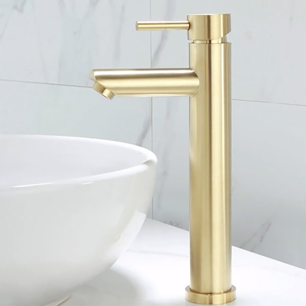 Robinet de salle de bains en or brossé, lavabo moderne, mitigeur monté sur le pont, robinets de lavabo de toilette, mélangeur d'eau chaude et froide