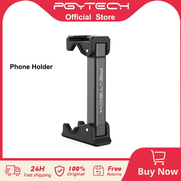PGYTECH Support de trépied de téléphone universel – Monopode, bâton de selfie et trépied avec chaussure froide pour téléphone intelligent de 60 à 90 mm de large