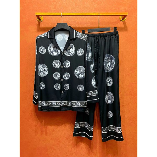 Ensemble chemise et pantalon pour homme S-6XL - Col cubain noir et blanc tendance, vêtements d'été de luxe de haute qualité à manches courtes