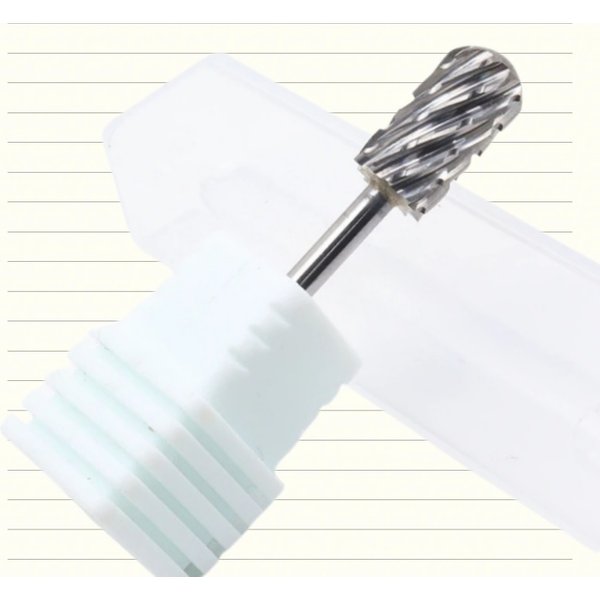 Foret à ongles bidirectionnel en carbure de tungstène 4XC 5 en 1, fraises à cuticules pour manucure, accessoires de perceuse électrique, élimination du Gel
