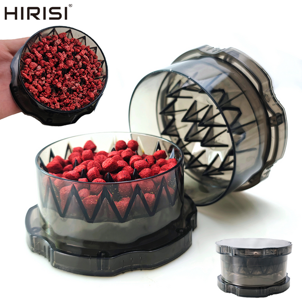 Hirisi Professionelle Karpfenangeln Köder Boilie Crusher Grinder Box Tragbares Schnellschleifwerkzeug für Boilies Pellets