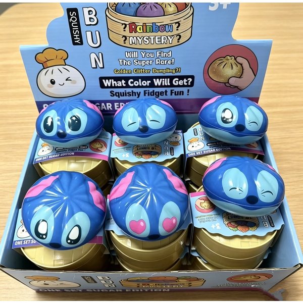 Simulated Soft Stress-Relief Squishy, Stitch Slow-Rebound Cartoon Squishy Toy, Soup Dumpling Blind Box