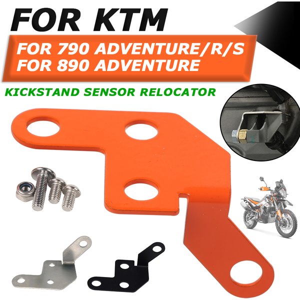Für ktm 790 adventure r kickstand sensor relocator für ktm790 adv s 790adv ktm 890 abenteuer motorrad seitenst änder abdeckung schutz
