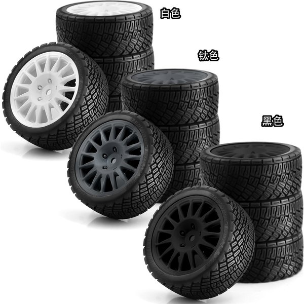 4Pcs/Set 1/10 RC Racing Car Tires On Road Tyre Wheel For Tamiya TT01 TT02 XV01 TA06 PTG-2 HPI WR8 HSP /10 RC Car Upgrades Parts