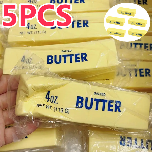 5/1PCS Squishy Elastic Butter Stick Fidget Toy Cheese Stress Relief Game Decompression Prank Squeeze Toy for Anxiety Relief