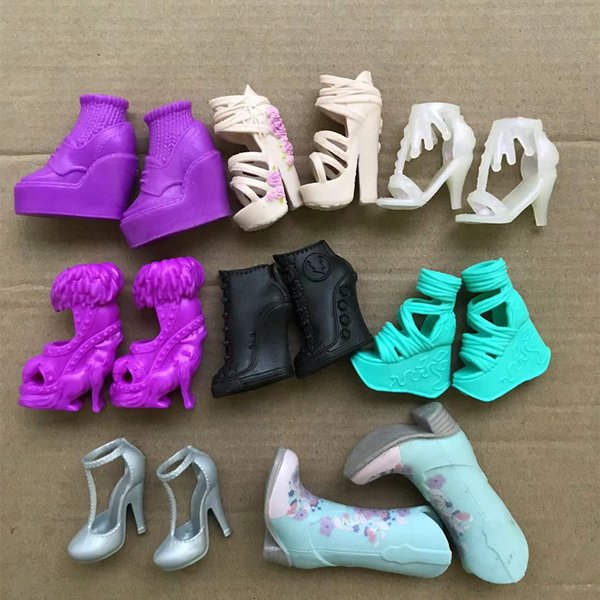 Original Monstering High Doll Shoes High Heels Personality Doll Shoes 1/6 Doll Casual Sandals Shoes Boots Doll Accessories