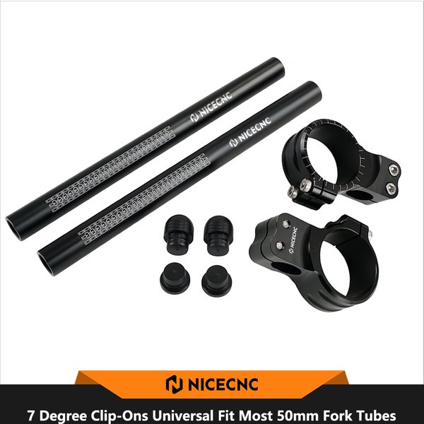 50 mm Clip-Ons 7-Grad-Lenker für Honda CBR1000RR CBR929RR CBR954RR Suzuki GSXR 600 750 1000 1300 Kawasaki Yamaha YZF-R1 R6