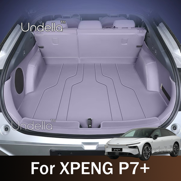 Tapis de coffre en cuir pour XPENG P7+ P7plus 2026 2027, tapis de protection imperméable anti-boue pour coffre de voiture, accessoires intérieurs