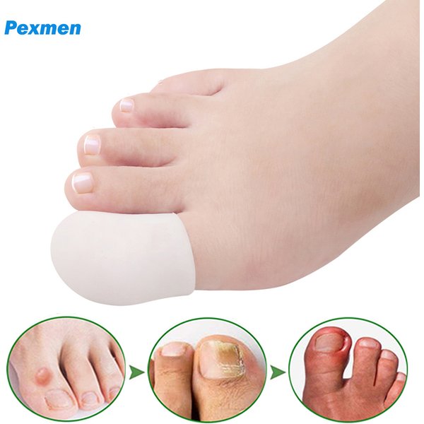 Pexmen 2/4 pièces Gel gros orteils couvre prévention des callosités ampoules et ongles incarnés soulagement de la douleur des pieds protecteur