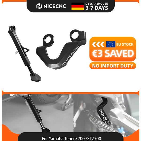 (EU-Lager) NICECNC Für Yamaha Tenere 700 /XTZ700 2019-2024 Verstellbarer Seitenständer Schutzschalter Tenere 700 2024