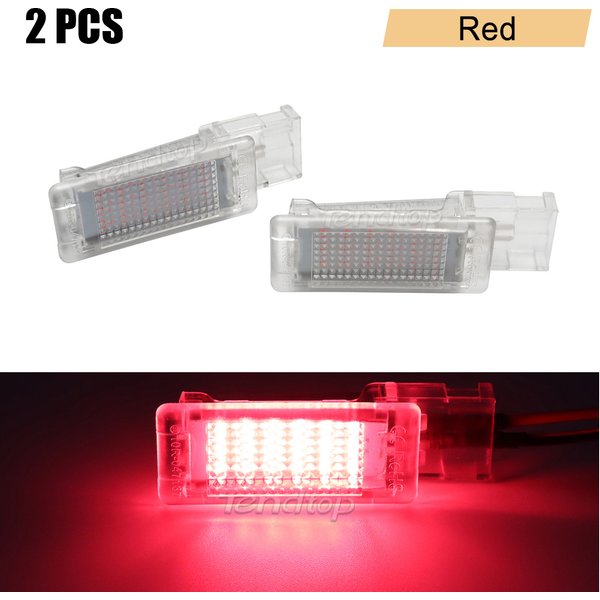 Lampe LED rouge, bleue et blanche pour porte de plancher, éclairage pour Golf 5 MK5 6 MK6 Jetta Passat gods B7 B8 CC EOS Tiguan