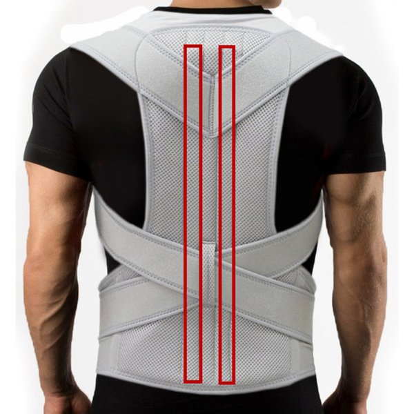 Silver Black Adjustable Back Posture Corrector Brace Support Belt Spine Shoulder Lumbar Posture Correction Women And Men XXL