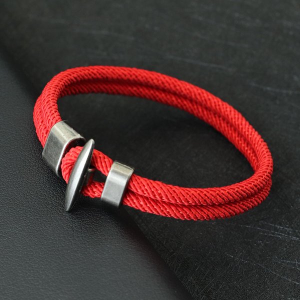 Nouveau Bracelet en corde pour hommes, Vintage, Double couche, accessoires de loisirs, cadeau pour lui, Pirate Punk, Braslet Pulseras