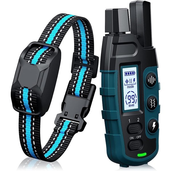 3300Ft Hundetrainingshalsband mit Fernbedienung, wiederaufladbar, wasserdicht, E-Halsband, Beep, Vibration, Schock, hochwertiges Haustiertraining