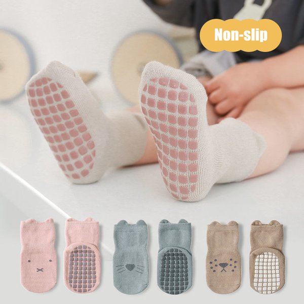 Chaussettes coordonnantes pour bébé, motif dessin animé, animaux, pour nouveau-né, fille et garçon, de 0 à 3 ans