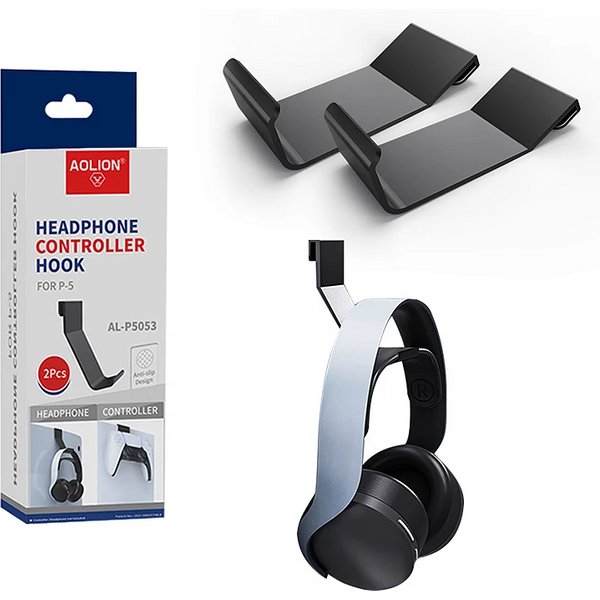 2PCS Host Earphone Hook Holder For PS5 Controller Hook Headphone Holder Host Console Holder For Playstation 5 Game Accessories