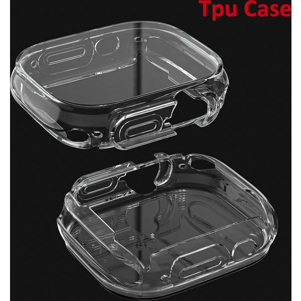 Watch Case for Apple Watch Ultra 2 3 4 49MM Series 11 10 9 8 45MM 46MM 44MM 40MM Transparent Cover Apple Watch Screen Protector