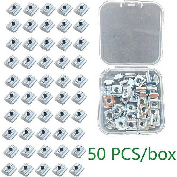 50 teile/los M3 M4 M5 M6 M8 T Block Quadrat muttern T-Track Schiebe Hammer Mutter für Verschluss aluminium Profil 2020 3030 4040