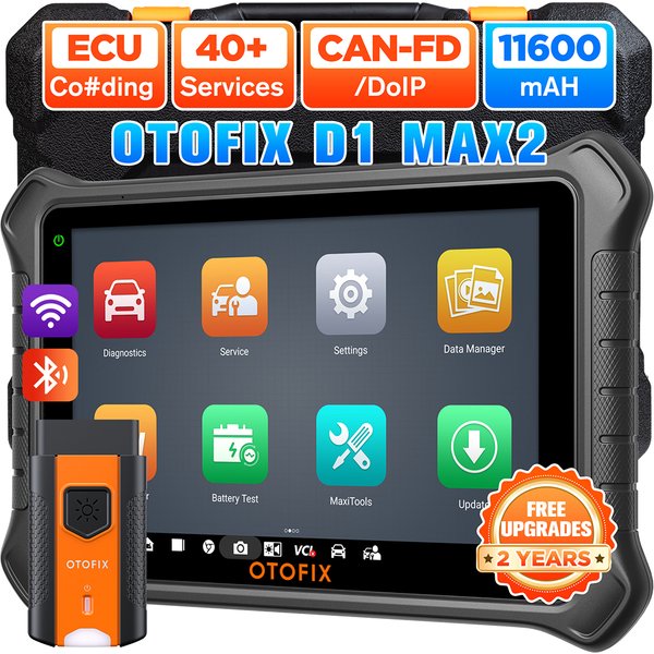 OTOFIX D1 Max2 Kfz-Diagnosegerät Bidirektionaler Scanner ECU-Codierung 2 Jahre Updates DoIP CANFD Verbesserte Version von D1 PRO