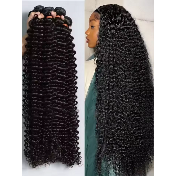 30 40 Inch Curly 3 4 Bundles Loose Wave Weave Bundles Human Hair Bundles Deep Wave Human Hair Raw Hair Extensions Double Weft