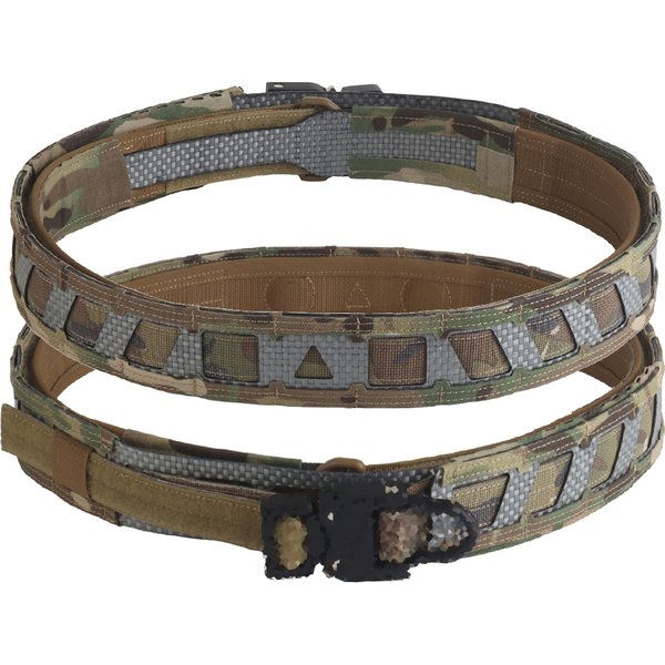 Pas Taktyczny MOLLE w Stylu Camo, Pas do Treningu i Polowań na Zewnątrz, Podwójny Pas Biodrowy Wewnętrzny i Zewnętrzny z Systemem Lokalizacji Magnetycznej
