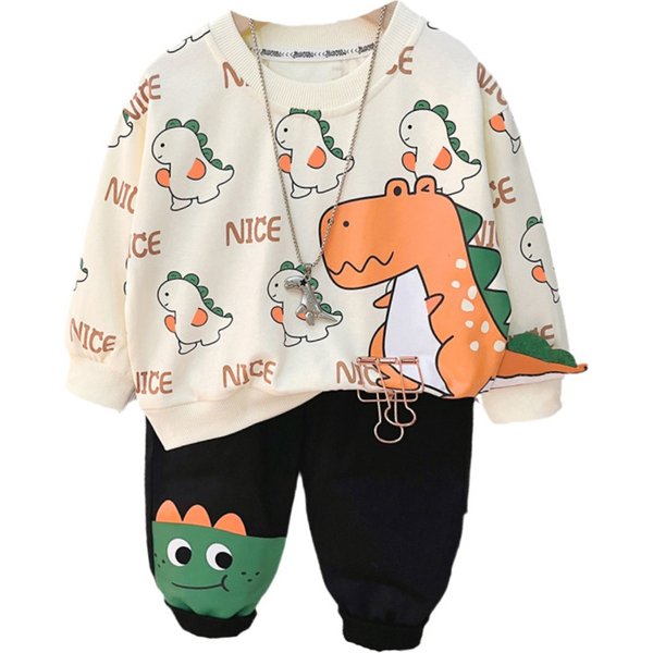 New Spring Autumn Baby Girl Clothes Boys Outfits Children Cartoon T-Shirt Pants 2Pcs/Sets Toddler Casual Costume Kids Tracksuits