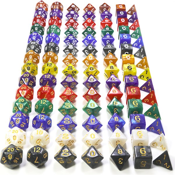 Dés personnalisés DND dés de marbre différentes couleurs disponibles et beau effet de marbre effet de veines de perles pour jeu de jeu de rouleau de fête