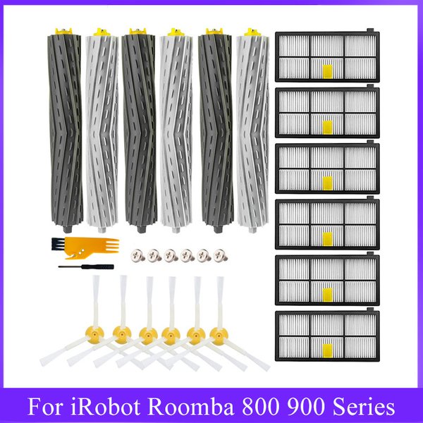 Filtres HEPA, brosses latérales principales pour aspirateur iRobot Roomba séries 800 et 900, modèles 805, 864, 871, 891, 960, 961, 964, 980, pièces et accessoires.