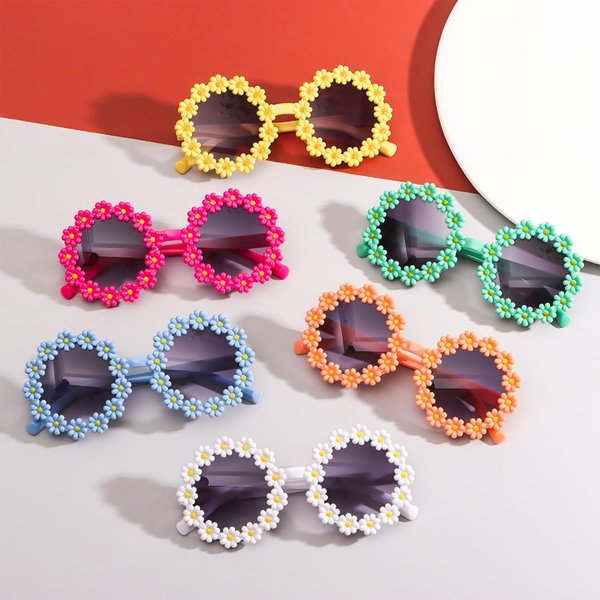 Lunettes de soleil pour enfants Destroy AndrSunglasses, lunettes de soleil à fleurs rondes pour enfants, lunettes de protection solaire pour l'extérieur, nuances de conduite et de cyclisme, mode