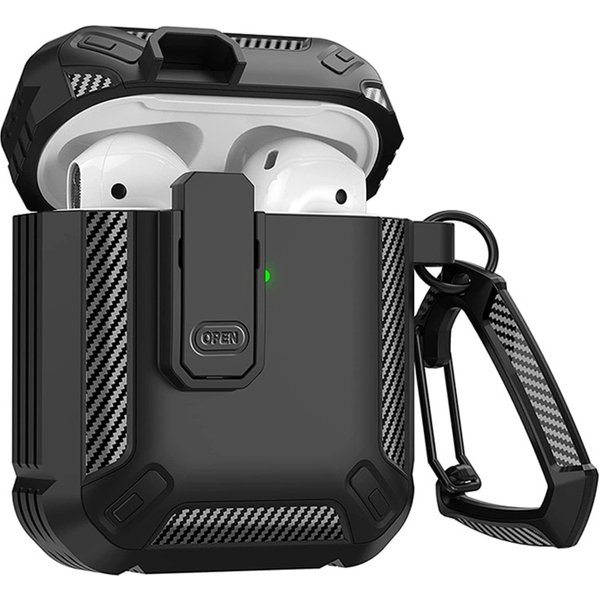 Housse de protection pour Airpods Pro 2 1, étui en TPU PC, housse de protection pour AirPods 3 2 1, accessoires pour écouteurs, motif en Fiber de carbone
