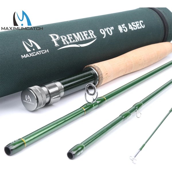 Wędka muchowa MAXCATCH 3-12wt 2.7M, przenośna, 4-częściowa, z włókna węglowego 36T SK, szybka akcja, z tubą, wędka do połowu okoni.