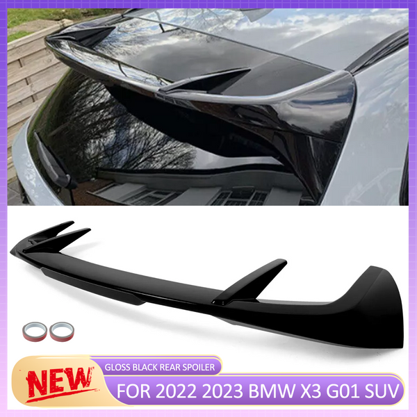Glänzend Schwarz für BMW X3 G01 M40i SUV IX3 2022 2023 M Performance Heck-Oberer Stoßfänger Dachspoiler Splitter Kofferraum-Flügel Lippe Karosserie-Kit