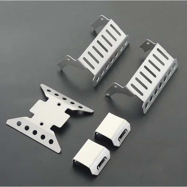 Metall Chassis Armor Portal Achsschutz Unterfahrschutz für 1/10 RC Crawler Axial SCX10 III AXI03007 Wrangler JLU Upgrade-Teile