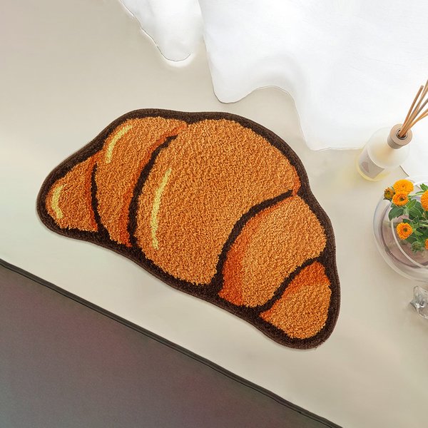 LAKEA-Tapis en Forme de Croissant pour Salon, Salle de Bain, Moelleux Jxlea, Accessoires de Décoration Chauds pour la Maison, Polymères de Sécurité Antidérapants pour le Sol
