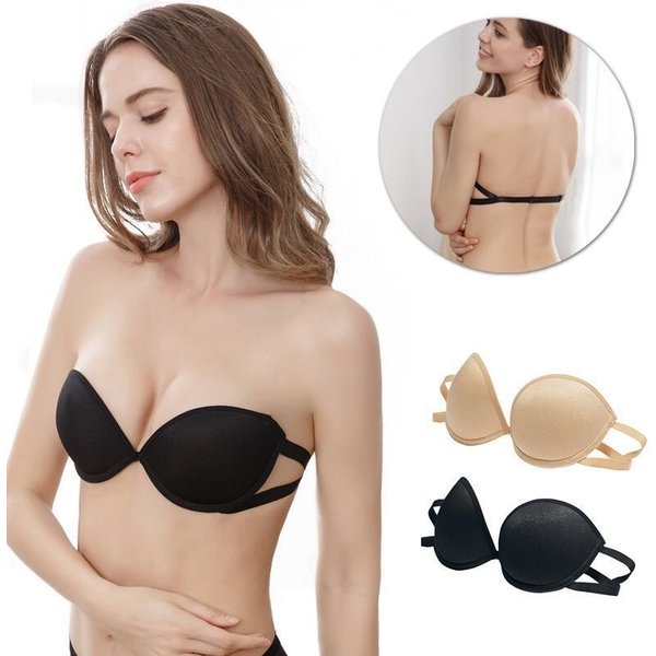 Strapless Bra Sexy Non slip Backless Thickened Bra 1/2 Cup Underwear lingerie for ladies Sexy Lingerie