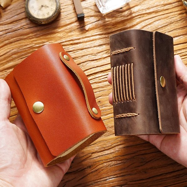 Miniatur Handarbeit Aus Echtem Leder Notebook Neutral Vintage Rindsleder Notizblock Kreative Jungen der Mädchen Graffiti Tagebuch Großhandel
