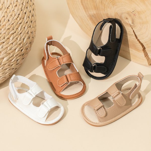 KIDSUN-Sandales d'été décontractées pour bébés, chaussures en caoutchouc pour garçons et filles de 0 à 1 ans, pour les premiers pas des nouveau-nés, 2023