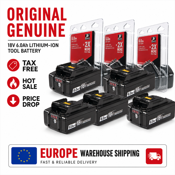 Für Makita 18V Akku, 6Ah Ersatzakku für BL1830B BL1840B BL1850B, für Makita 18V wiederaufladbaren 6000mAh Akku BL1860B BL1850B BL1840B BL1830B Lithium-Ersatzakku für kabellose Werkzeuge.