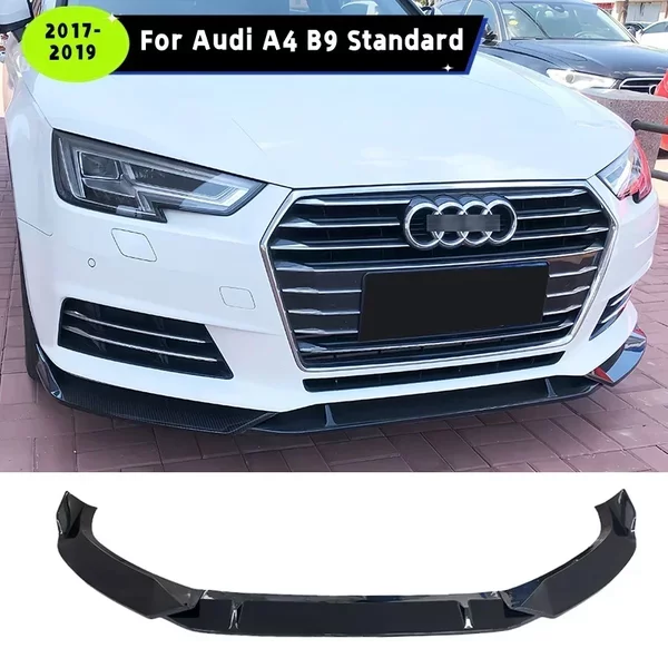 Für Audi A4 B9 2017-2019 Standard Auto Frontschürze Lip Spoiler Splitter Wachen Abdeckung Deflektor Frontschürze Lippe kinn Body Kit