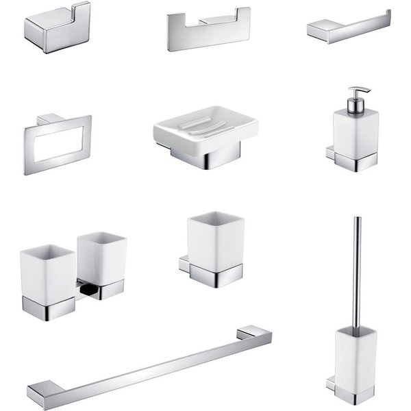Aluminium Bad Zubehör Sets Rollen Papier Halter Wc Pinsel Halter Keramik Halter Handtuch Bar Handtuch Halter Robe Haken Eloxiert