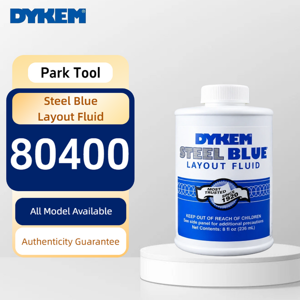 DYKEM 80400 Encre de marquage fluide pour métaux, bleu acier, séchage rapide, 8oz 236ml, pour machinistes et outils de travail des métaux CNC