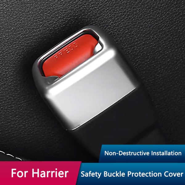 Qhcp Auto Sicherheits gurt Schnalle Abdeckung abs Sicherheits gurt Sicherheits schutz Verkleidungen Dekor für Toyota Harrier Anti-Kratzer Innen zubehör