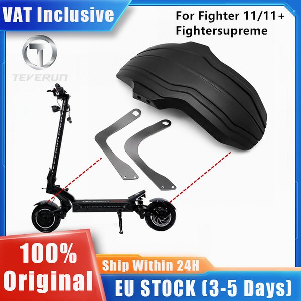 FR Original-Schutzblech für Teverun Fighter 11/11+ Fightersupreme Elektroroller – Vorder- und Hinterrad-Schutzblech mit Halterung, Schmutzfänger-Teile