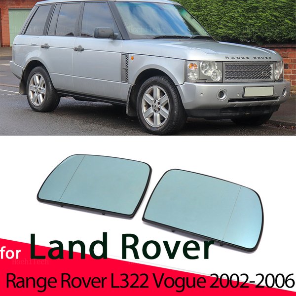 Left&Right Side Blue Heated Wing Mirror Glass Rearview Mirror for Land Rover Range Rover L322 Vogue 2002-2006 Accessories