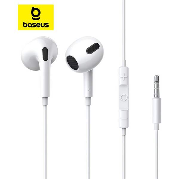 Baseus H17 3,5 mm kabelgebundener Kopfhörer mit Mikrofon, drahtgesteuerter In-Ear-Kopfhörer für Musik, Sport, In-Ear-Monitor, Ohrhörer-Headset