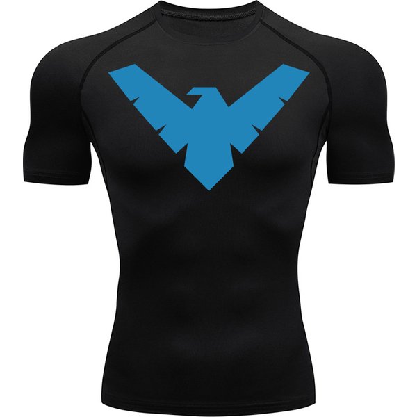Graphic Short Sleeve Compression Shirts for Men Gym Workout Running Tshirts Summer Sporty Quick Dry Tees Baselayers Undershirts