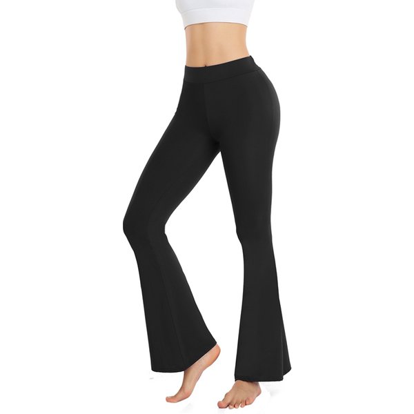 Pantalon de yoga Bootcut pour femme, leggings évasés, taille haute, croisé, entraînement, salon, cloche, astronomique, robe de jazz