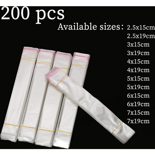 Transparent OPP self-adhesive polyethylene plastic bag jewelry gift package self sealing biscuit candy package glass paper bag